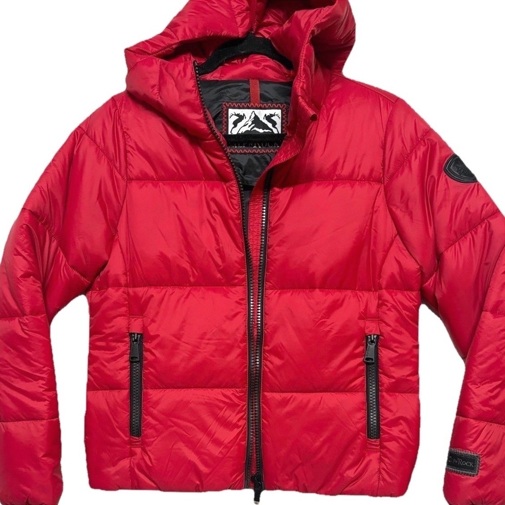 Alp N Rock Denali Bomber Puffer Jacket Red Quilted Outdoor Gorpcore Womens S